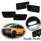 Set of 2 Front and Rear Fender LED Side Marker Lights for Ford Bronco Sport