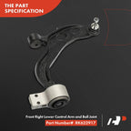 Set of 4 Front Lower Control Arms for Ford Flex (2013-2019) Taurus (2012-2019)