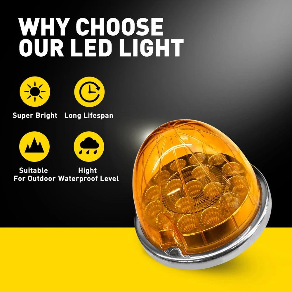 Amber LED Surface Mount Turn/Marker Light for Watermelon (H)