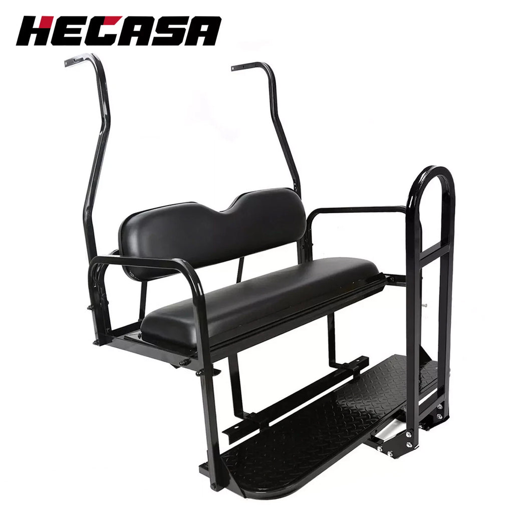 Rear Seat Kit for Club Car DS (2000–2013) 400 lbs with Grab Bar