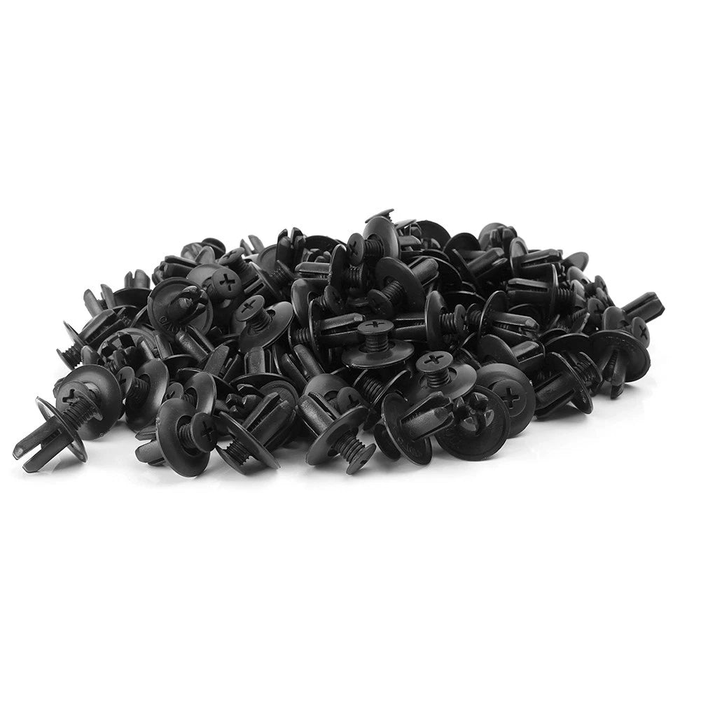 Set of 120 Plastic Rivets Fasteners for Car Body (Universal)