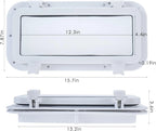 Rectangle Portlight Tempered Glass Opening Window for Boat (15-3/4" x 7-7/8")