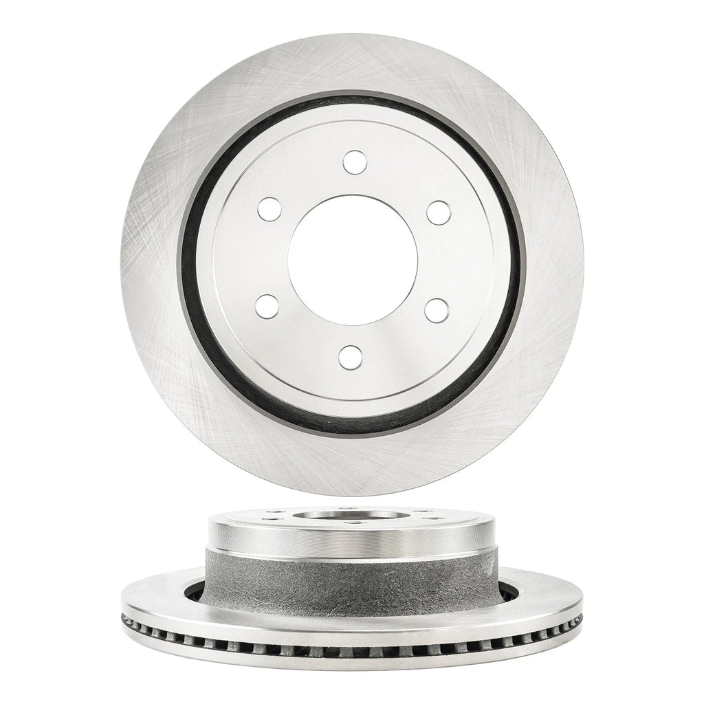 2X Vented Rear Disc Brake Rotors for 2012-2018 Ford F-150 (6-Lug)