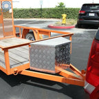 Aluminum Trailer Tongue Box for Flatbed Truck Pickup RV (15" x 29" x 18")