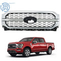 Front Upper Bumper Grille Assembly Chrome for F-150 (2021–2023)