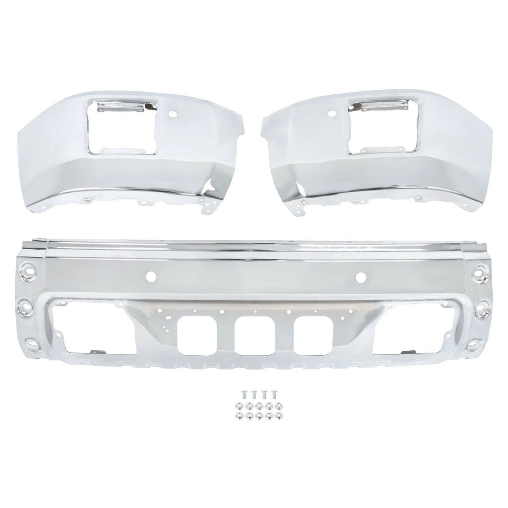 Front Bumper with Sensor Holes for GMC Sierra 1500 (2014-2015)