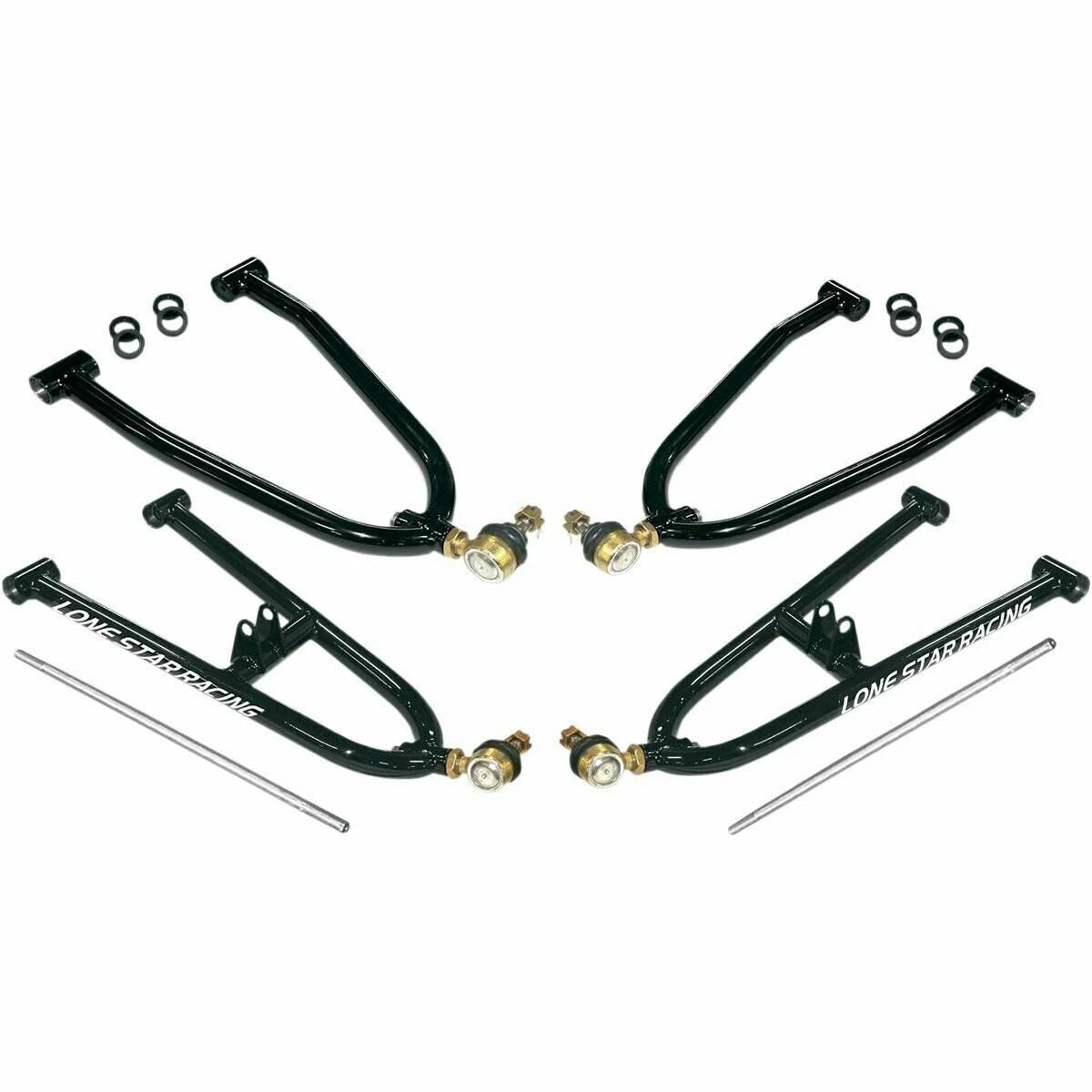 Set of 2 LSR Sport A-Arms +2 +1 + Axcalibar Rear Axle for Kawasaki KFX450R (2008–2014)