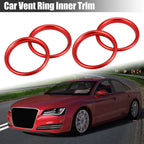 Set of 4 Air Condition Vent Ring Decoration Covers for Audi A3 (2013–2021)