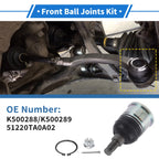 2X Front Lower Ball Joints for Honda Acura (2008–2012) No.K500288/K500289