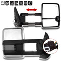 Set of 2 Power Heated LED Signal Towing Mirrors for Silverado Sierra 1500 2500 (2007–2013)