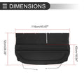 Rear Parcel Shelf Boot Load Cover for Honda Fit (2009-2011) Black