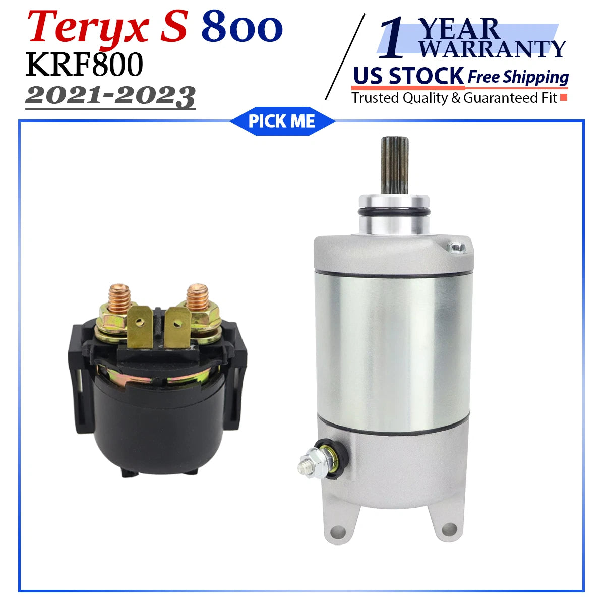 Starter with Relay for Kawasaki Teryx S 800 (2021–2023)