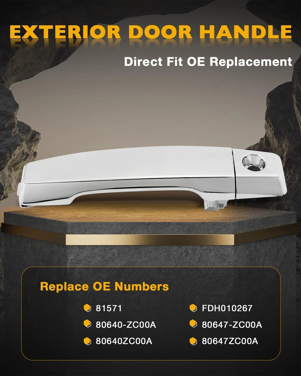 Exterior Door Handle Driver Side for Nissan Titan Armada INFINITI QX56 (2004–2015)