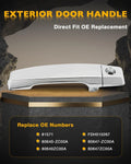 Exterior Door Handle Driver Side for Nissan Titan Armada INFINITI QX56 (2004–2015)
