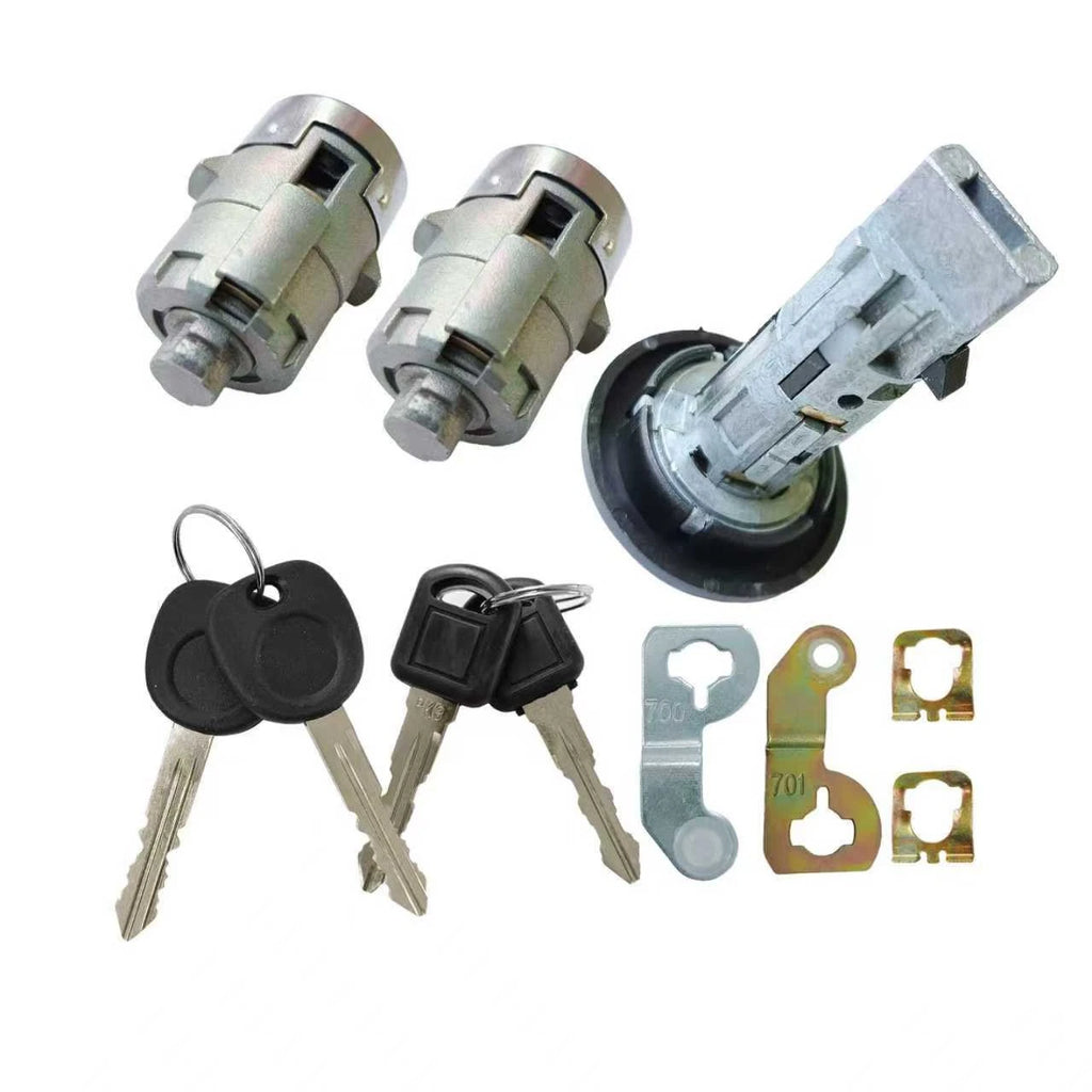 Ignition Lock Cylinder & Keys for Chevrolet GMC Silverado Tahoe (W/Clips)