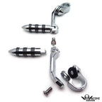 Chrome O Ring Foot Peg Kit 1.25" 32mm for Honda Magna VF750 VF1100 (1982–2003)