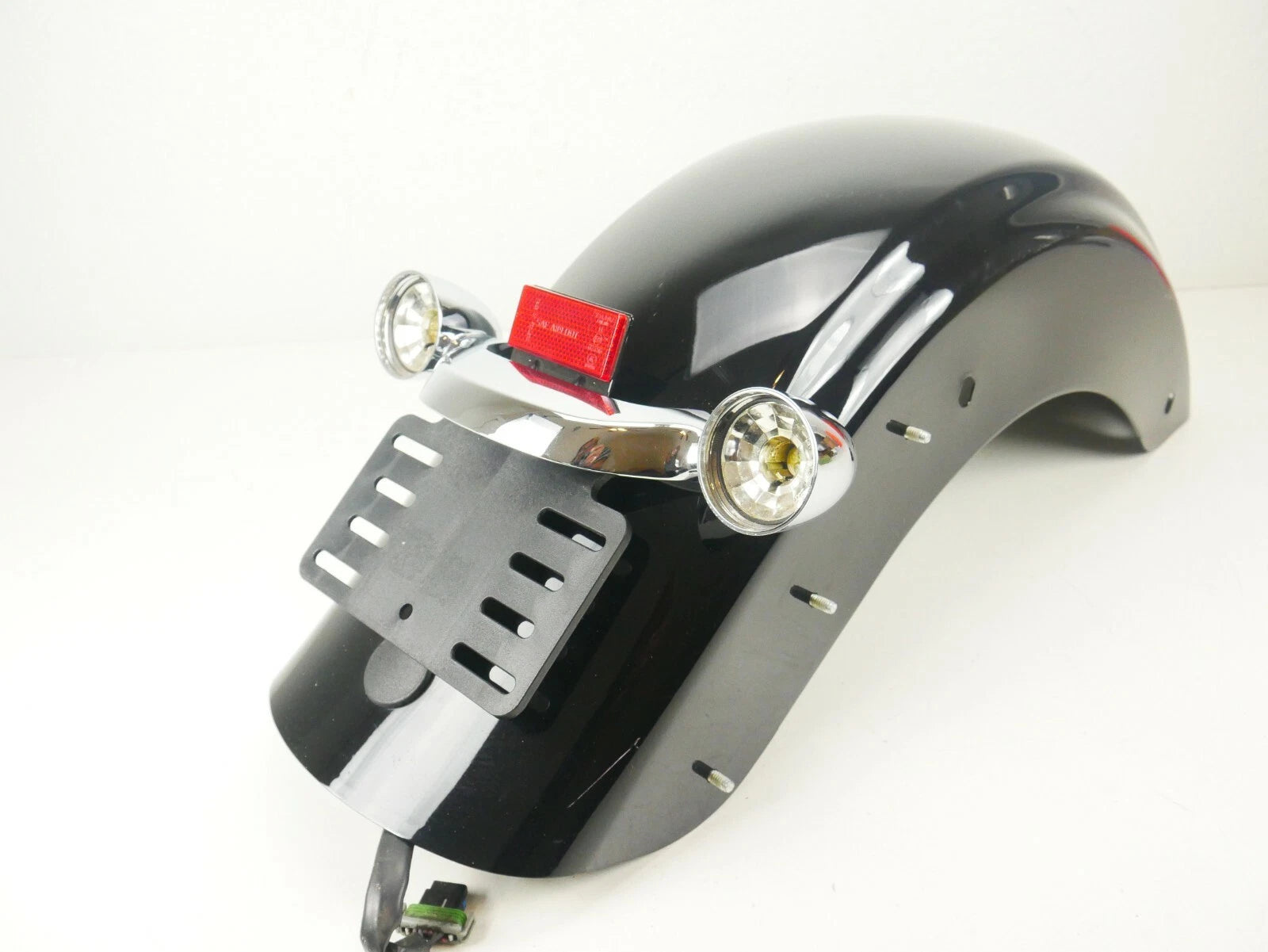 Rear Fender with Brake Light for Harley Ultra Limited (2009–2023) Vivid Black