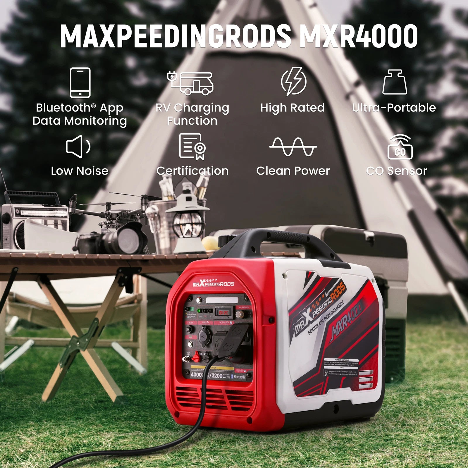Portable Inverter Gas Generator for Home Camping EV Charging (2023)