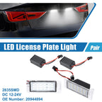 2X White LED License Plate Light Assembly for Chevy (20944894, 2835SMD)