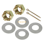 2X Rear Axle Castle Nut w/ Pin for Polaris Trail Blazer 250 (1990–2006) / 330 (2008–2013)