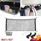 Rear Cargo Nylon Adjustable Elastic Storage Organizer Net for Universal Fit (2010–2025)