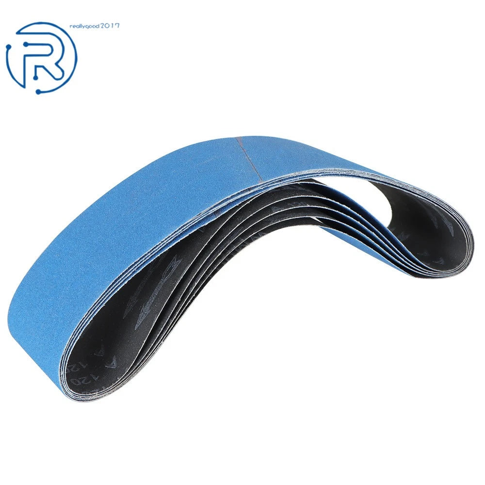 5 Pack 120 Grit 4" x 36" Zirconia X-Weight Sanding Belts