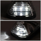 5Pcs Chrome White LED Cab Roof Running Light for Ford Superduty (1999–2016)