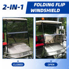 Folding Windshield for EZGO TXT (1994–2014) Tinted Windscreen