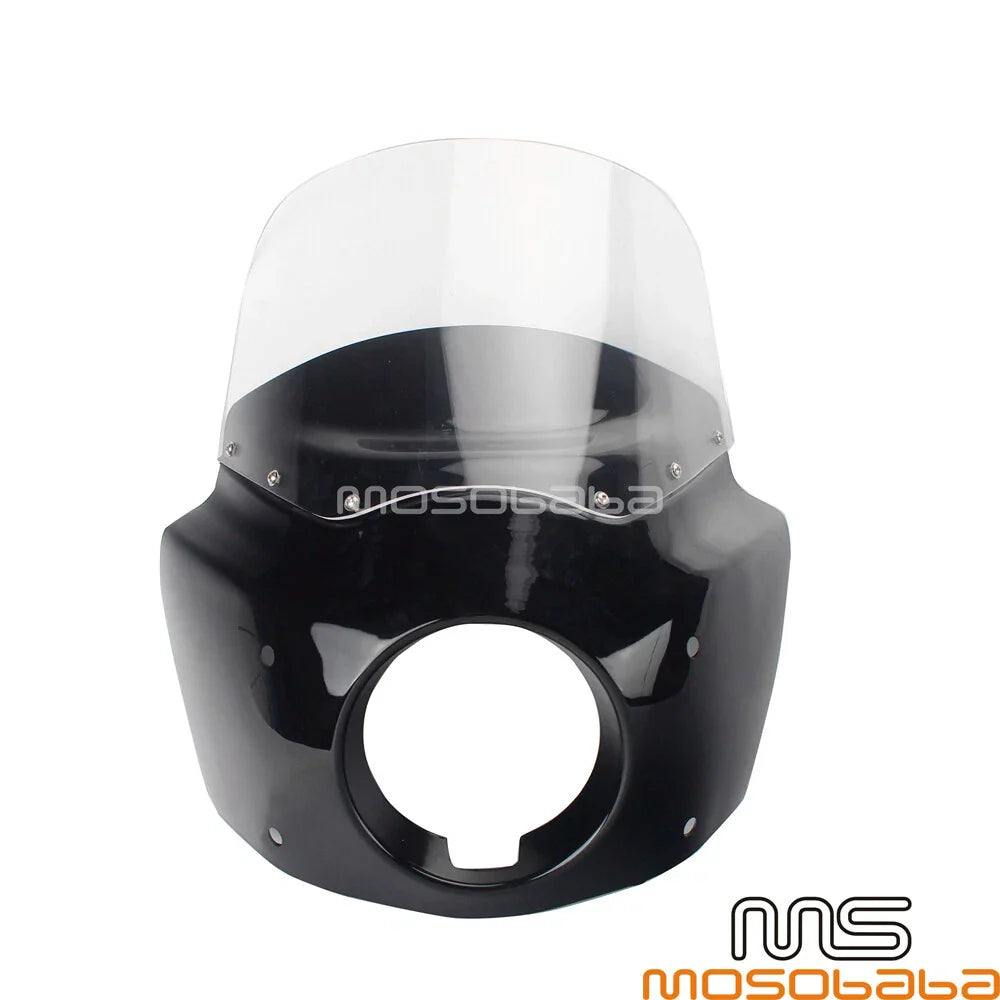Front Headlight Fairing & Clear Windshield for Harley Dyna Low Rider (2006-2023)