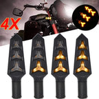 LED Amber Brake Blinker Turn Signal Tail Light for Harley Honda CB