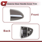 Exterior Door Handle Cover Trim for Toyota Corolla (2014–2018) Platinum Gold