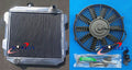 Aluminum Radiator & Fan for Ford Capri II MK1 2600/2800 V6 (1971-1977)