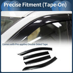 Window Deflectors for Honda CR-V 2017 Side Window Vent Visors Black 1 Set