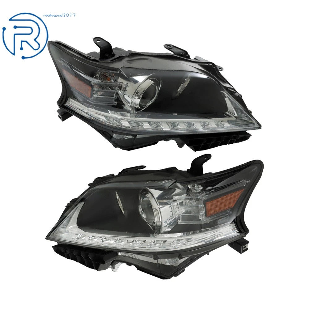 Set of 2 HID Xenon Headlights for Lexus RX350 RX450H (2013–2015) w/LED DRL
