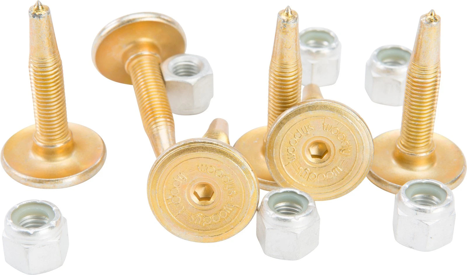 6 Pack Woodys Gold Digger Carbide Studs for Snowmobile Tracks (2010–2023)