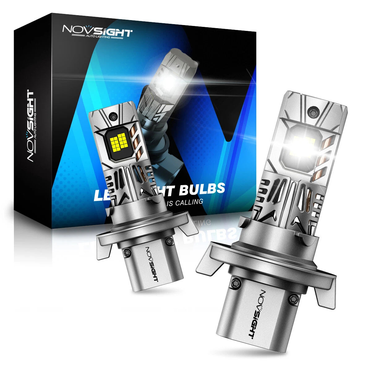 2X H13 9008 LED Headlight Bulbs Kit for Hi-Lo Beam (42000LM, 6500K)