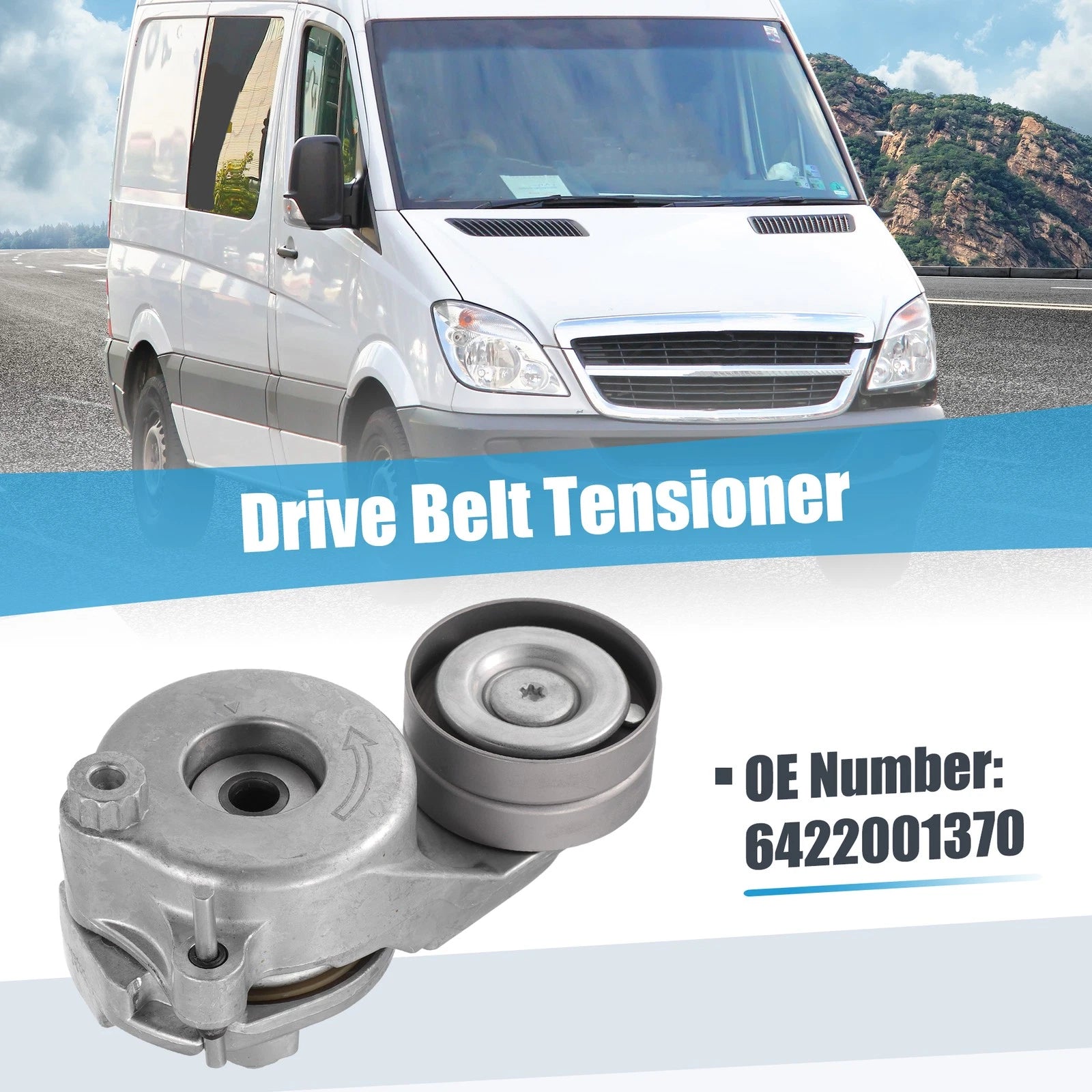 Belt Tensioner Pulley Assembly No. 6422001370 for Dodge Sprinter 2500 (2007–2009)