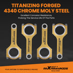 Racing Connecting Rods Set for Toyota Auris Corolla C-HR (2013–2018)