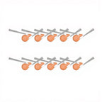 Side Brushes Kit 10 pcs for Narwal FREO Z10 Turbo Robot Vacuum Cleaner