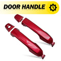 Set of 2 Red Exterior Door Handles for Toyota Camry (2012–2017)