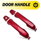 Set of 2 Red Exterior Door Handles for Toyota Camry (2012–2017)