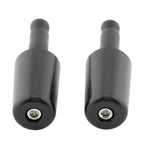 Black Handlebar Hand Grips & End Caps for Universal Motorcycle