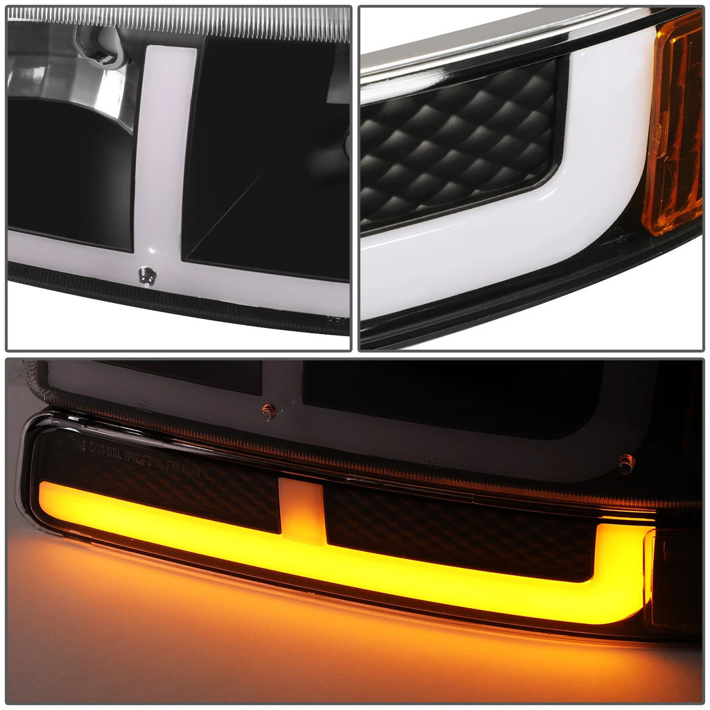 LED DRL + Turn Signal Headlight Bumper Lamp for Sierra Yukon (1999–2007)