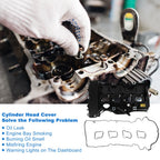 Front Engine Valve Cover w/ Gasket No.A2710101030 for Mercedes-Benz C230 (2000–2007)