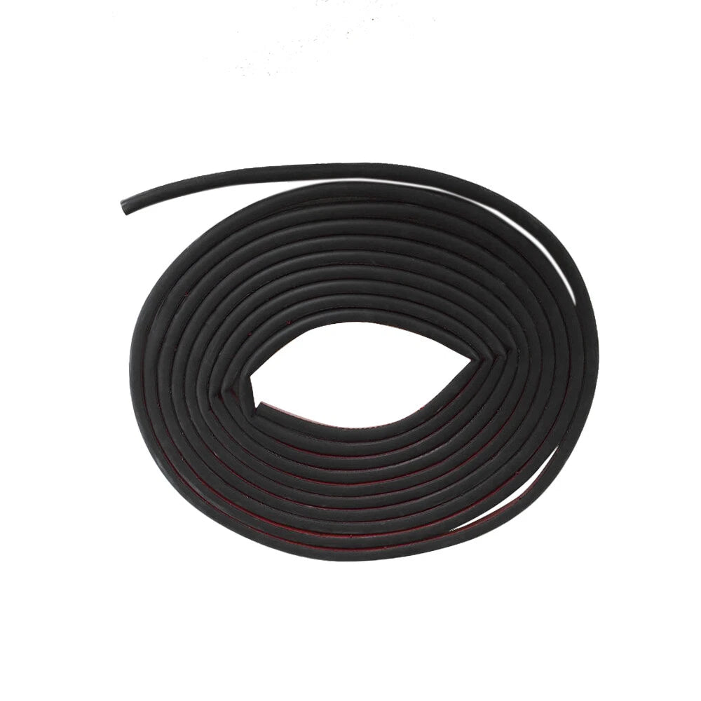 Set of 4 D Shape Rubber Seal Weather Strip Door Edge Moulding Trim