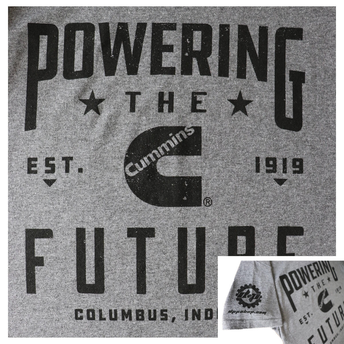 Cummins Distressed Look T-Shirt for Powering the Future (DPP Exclusive)