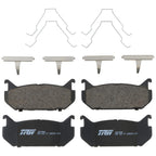 Set of 4 Disc Brake Pads for Mazda 626 (1993–2002)