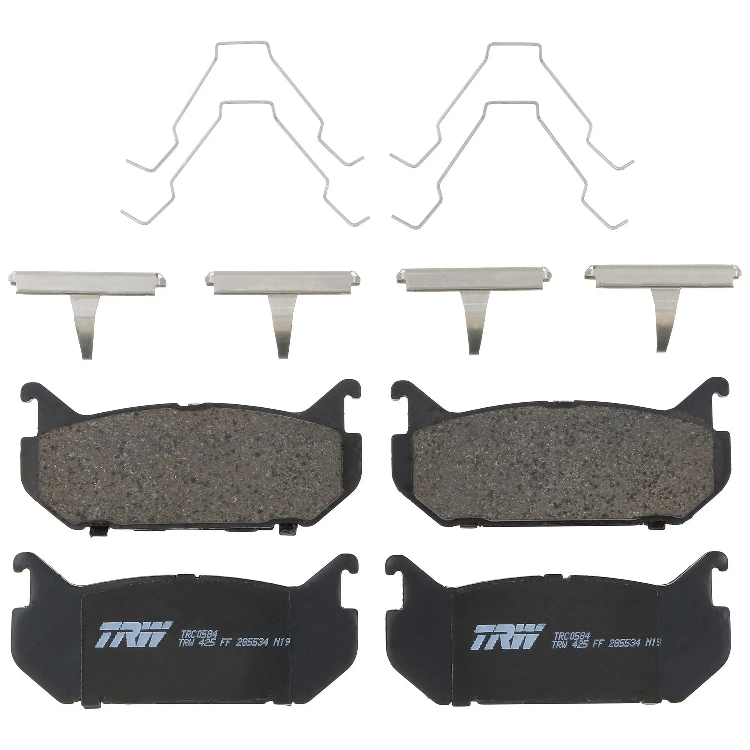Set of 4 Disc Brake Pads for Mazda 626 (1993–2002)