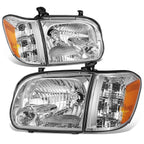 Factory Style Chrome Housing Headlights for Toyota Sequoia/Tundra (2005–2007)