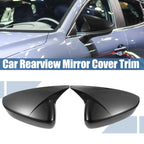1 Pair ABS Carbon Fiber Pattern Rearview Mirror Cover for Mazda 3 (2020)